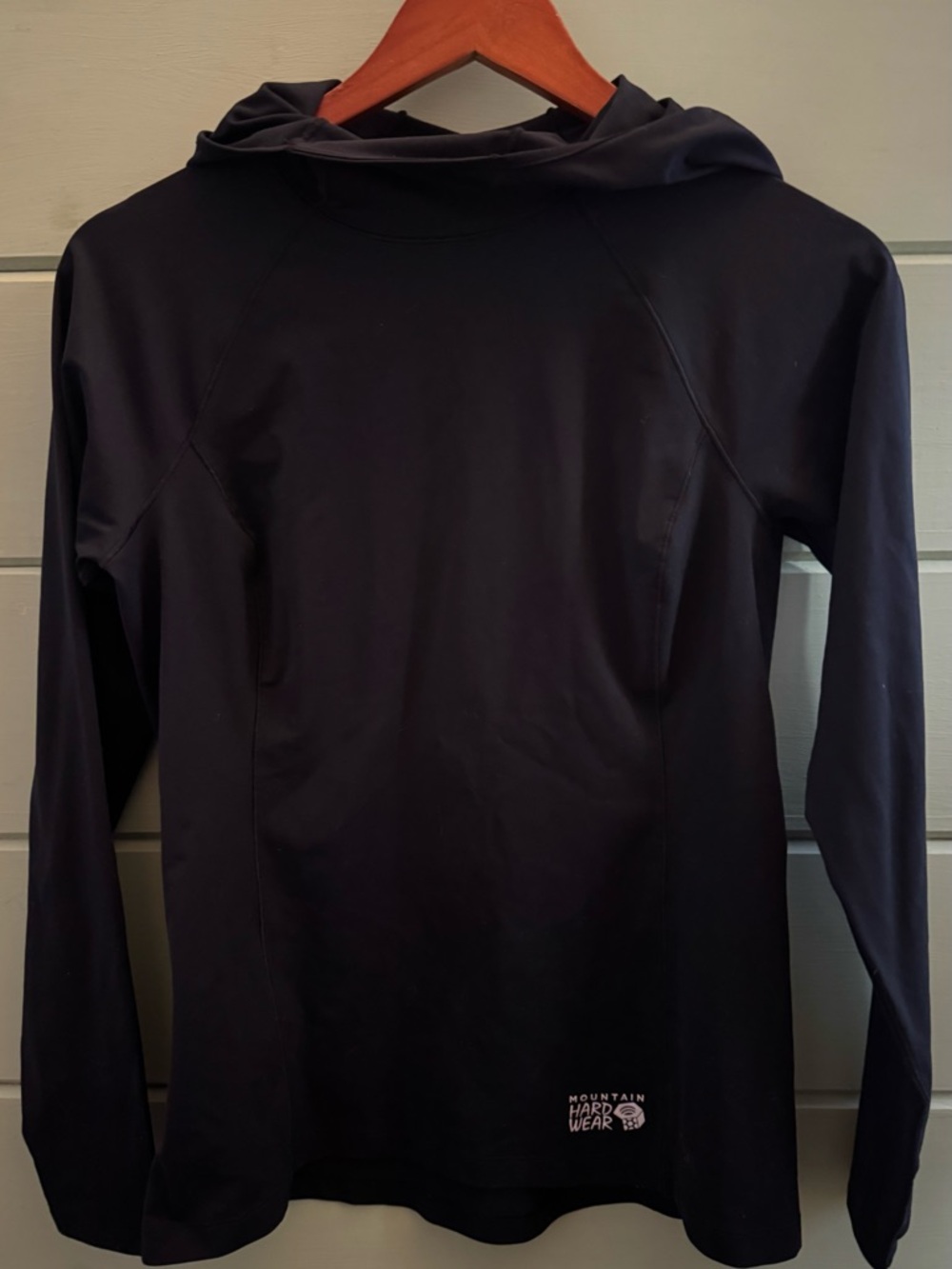 Mountain Hardwear Women’s Small Petite Black Hooded Athletic Lightweight Hoodie